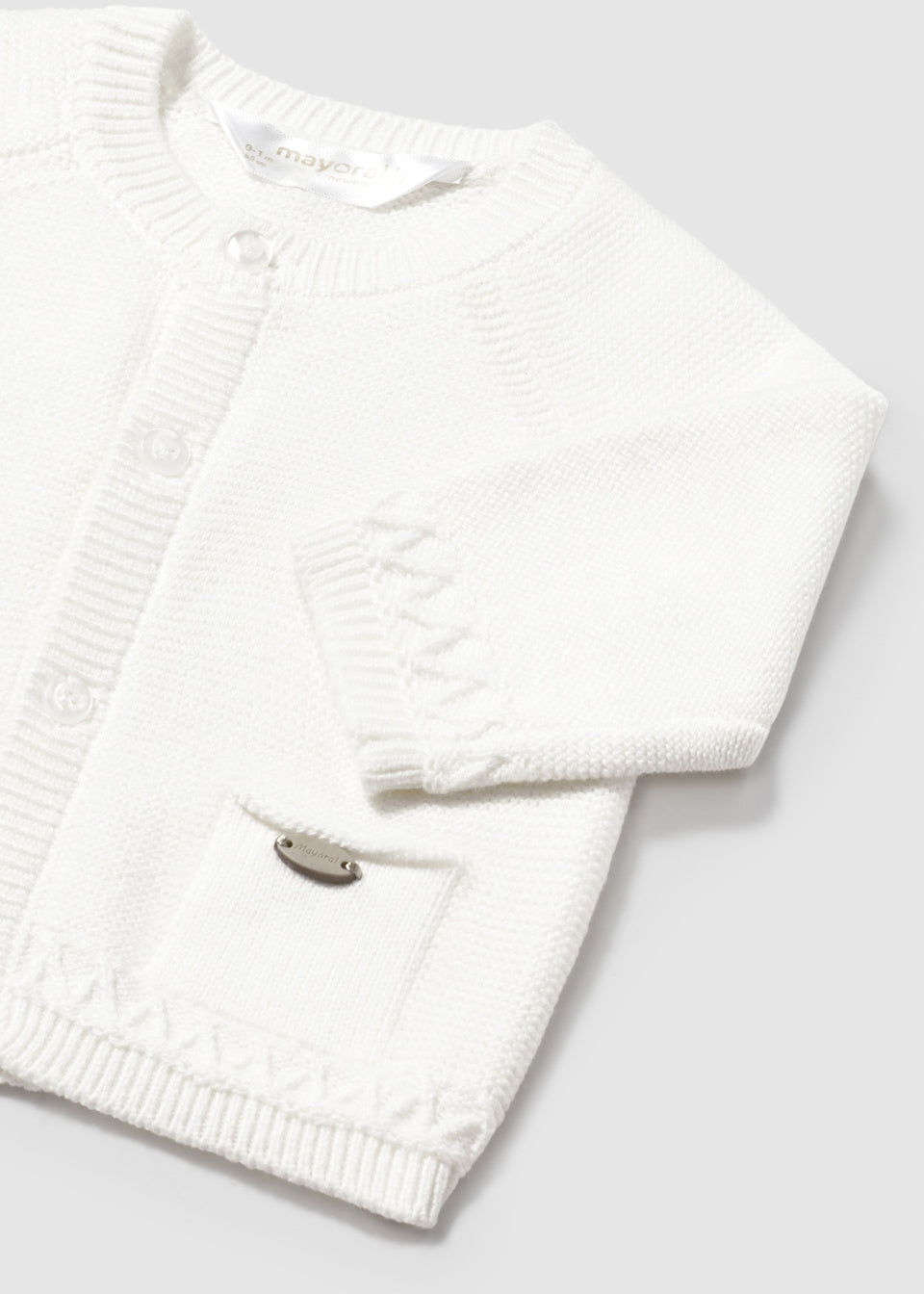 Mayoral Boys Ivory Cardigan - 2337