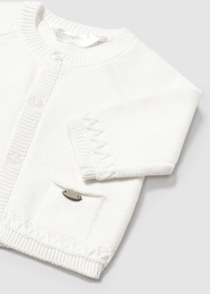 Mayoral Boys Ivory Cardigan - 2337