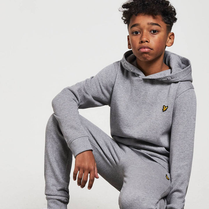 Lyle & Scott Boys Vintage Grey Heather Hoodie & Joggers Tracksuit