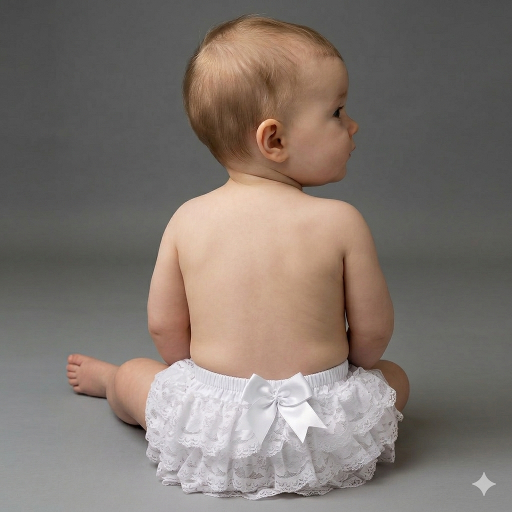 Couche Tot White Lace Frilly Knickers Pants