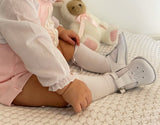 "Bianca" Pex White Patent Leather Girls T Bar Shoes