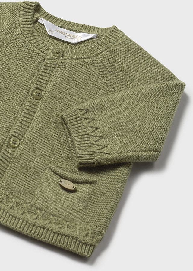 Mayoral Boys Winter Green Check Three Piece Set - 2258 - With Cardigan  2237 Matching Girls Available