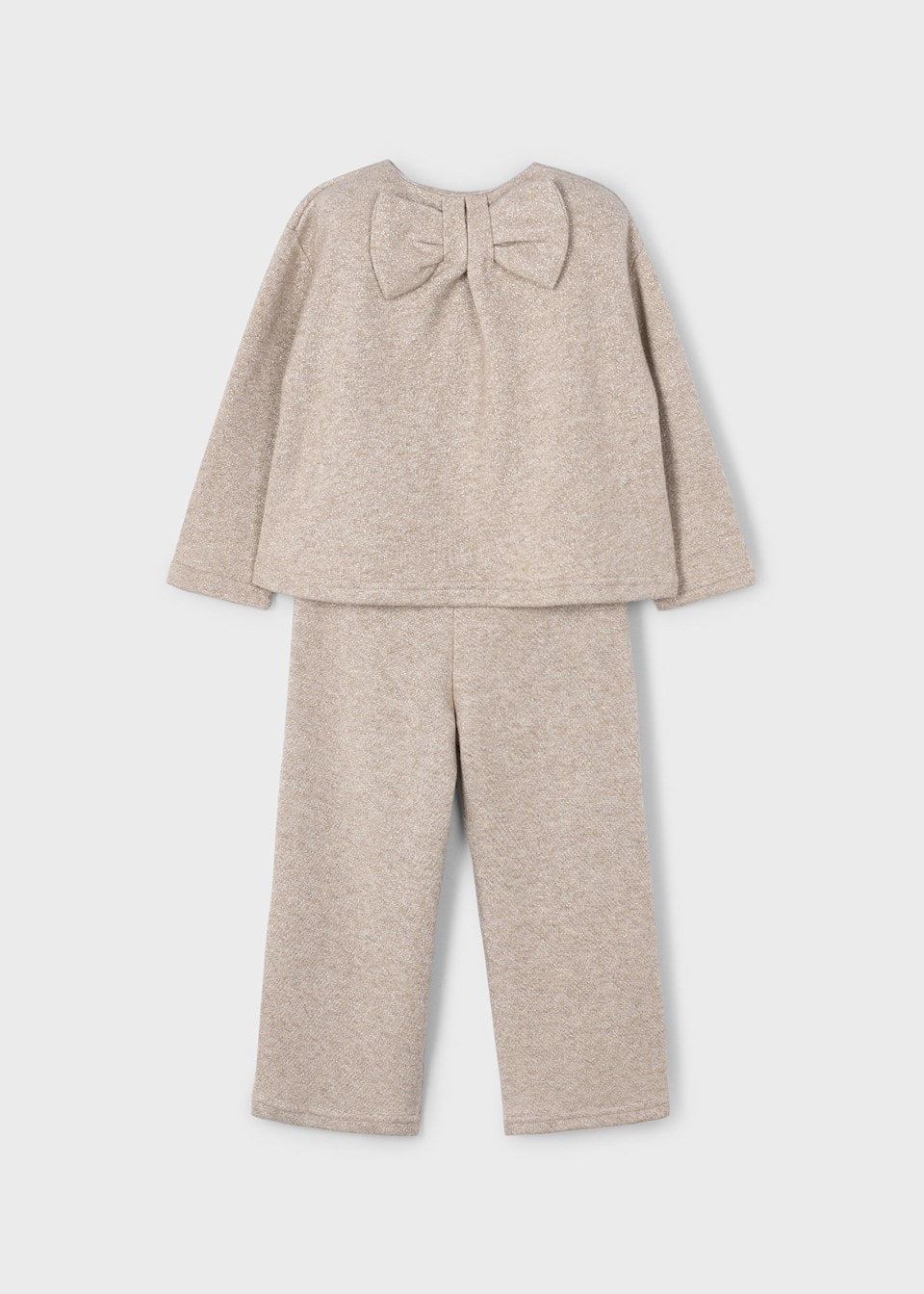 Mayoral Girls Trendy Trouser & Jumper Set With Sparkle & Bow Back - 4584