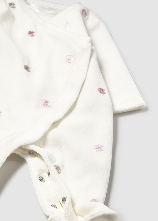 Mayoral Baby Girls Pack Of Two Velour Sleepsuits - 2706