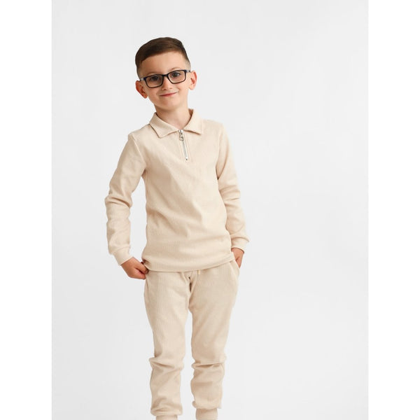 HARRIS KIDS "Rory" Boys Zip Tracksuit - Beige