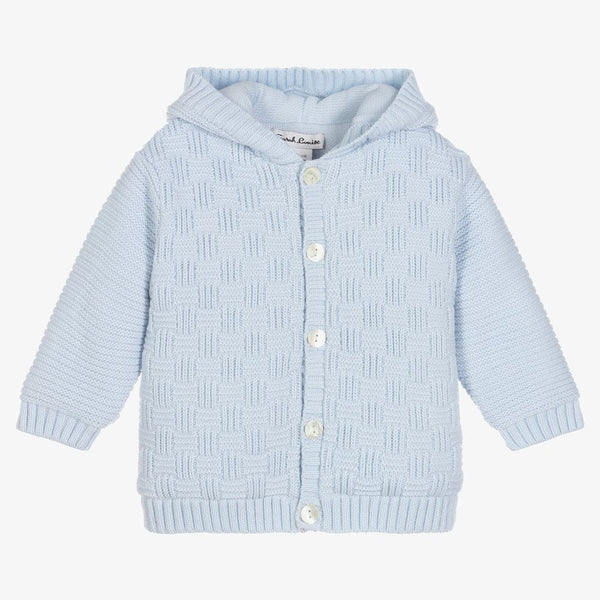 Sarah Louise Chunky Knitted Jacket -  008178 - Blue