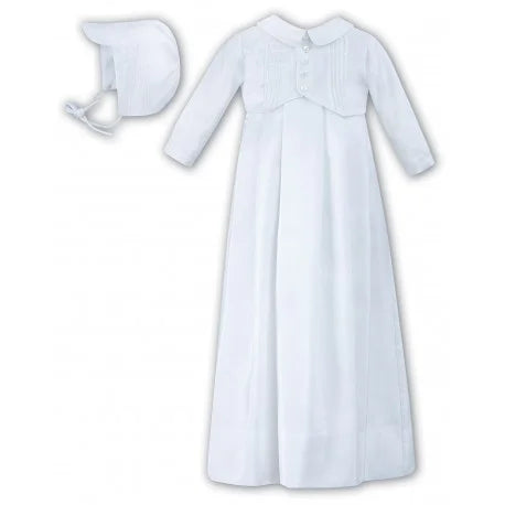 Sarah Louise Beautiful Baby Boys Christening Robe & Cap 001176