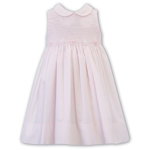 Dani By Sarah Louise Pink Smocked Sleeveless Dress D09511