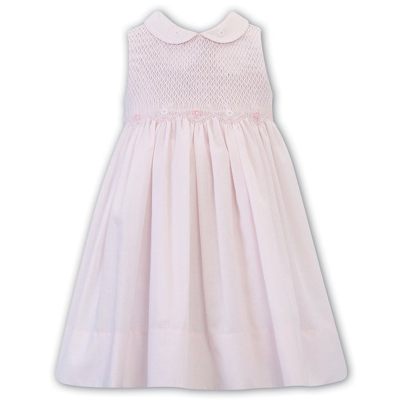 Dani By Sarah Louise Pink Smocked Sleeveless Dress D09511