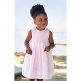 Dani By Sarah Louise Pink Smocked Sleeveless Dress D09511
