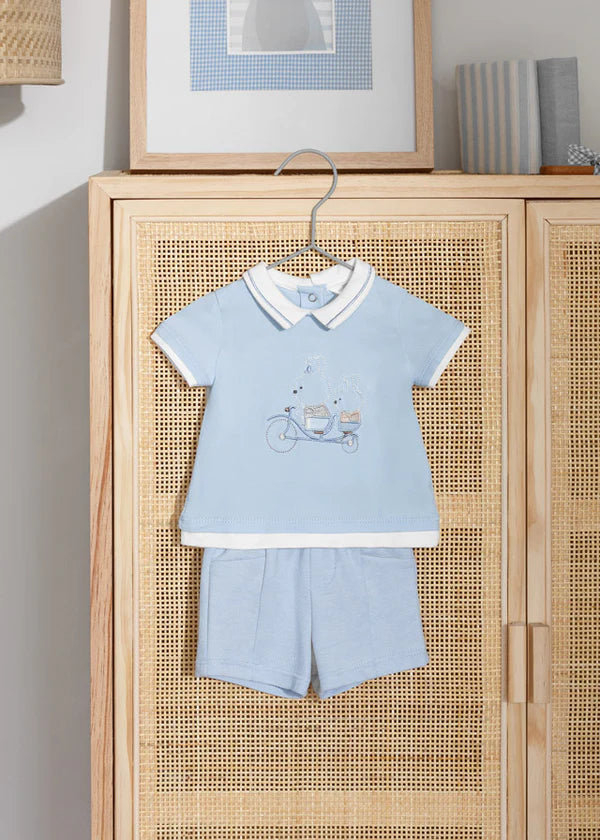 Mayoral Baby Blue Shorts Set 1204