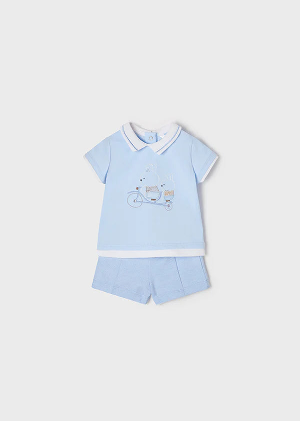 Mayoral Baby Blue Shorts Set 1204