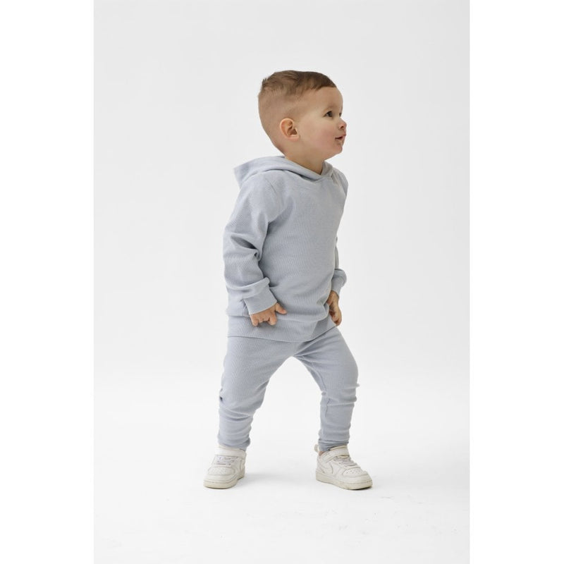 Harris Kids "Stormi" Ribbed Hoody & Bottoms - Dusk Blue