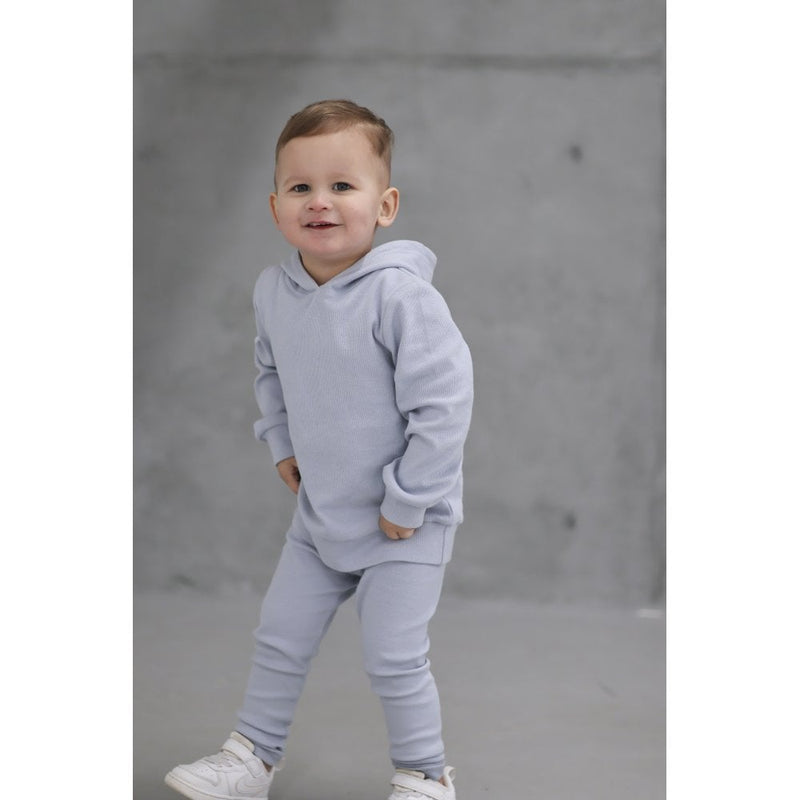 Harris Kids "Stormi" Ribbed Hoody & Bottoms - Dusk Blue