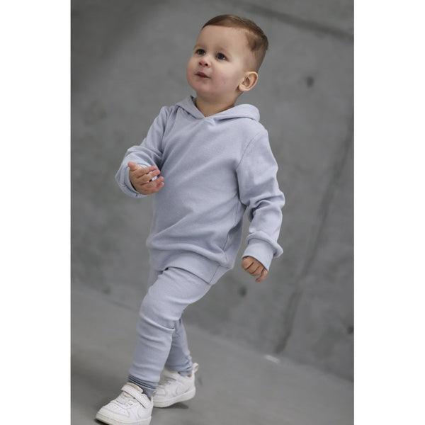 Harris Kids "Stormi" Ribbed Hoody & Bottoms - Dusk Blue
