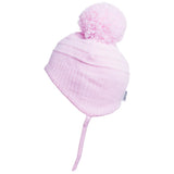 Sätila of Sweden "TINY" Baby Pink Knitted Pom Pom Hat