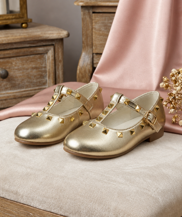 Girls Gold "VALI" Shoes