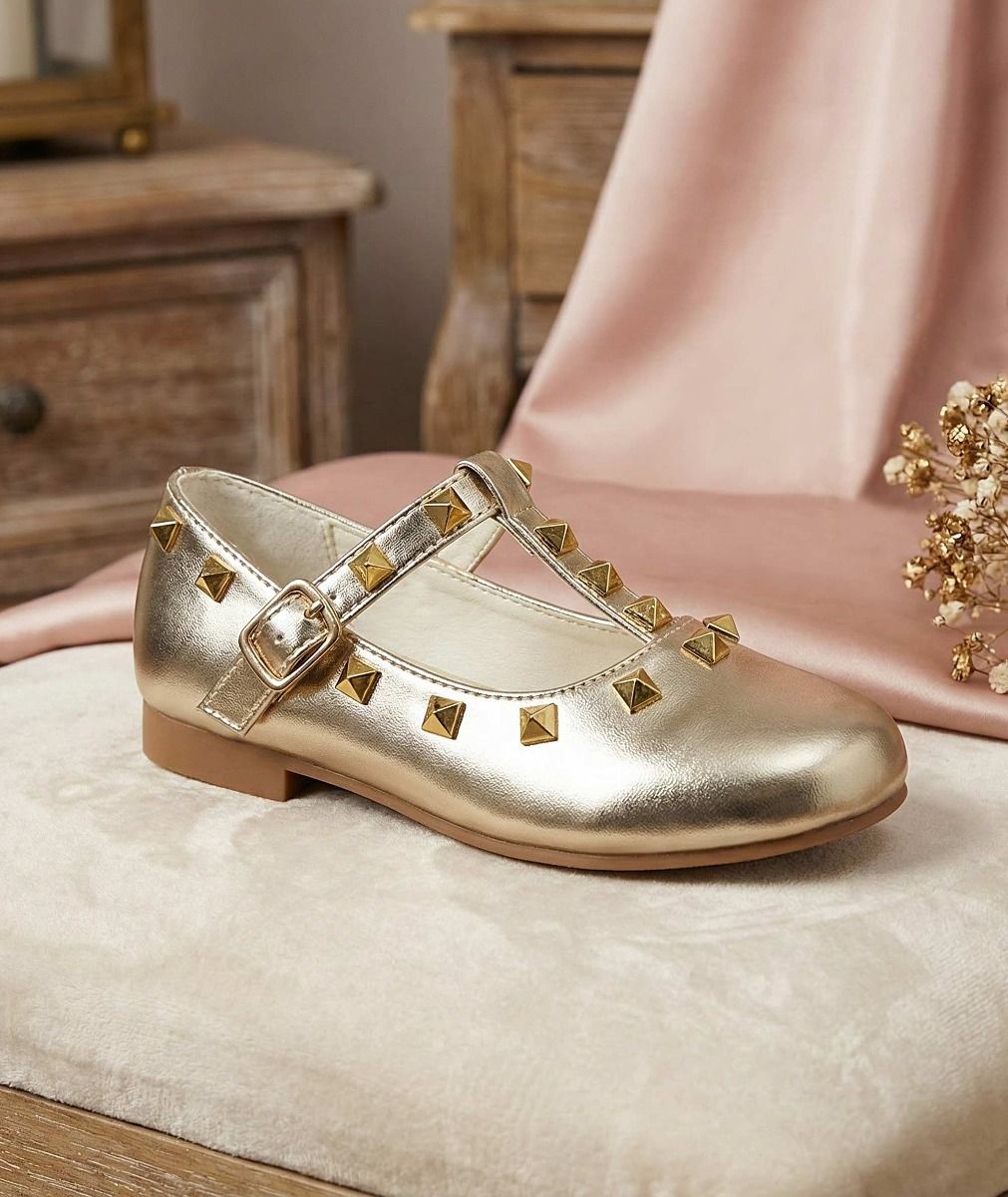 Girls Gold "VALI" Shoes