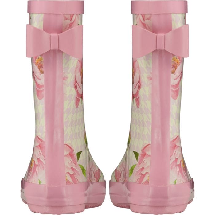 A Dee "SPLASH" Peony Pink Floral Printed Wellies - W235101