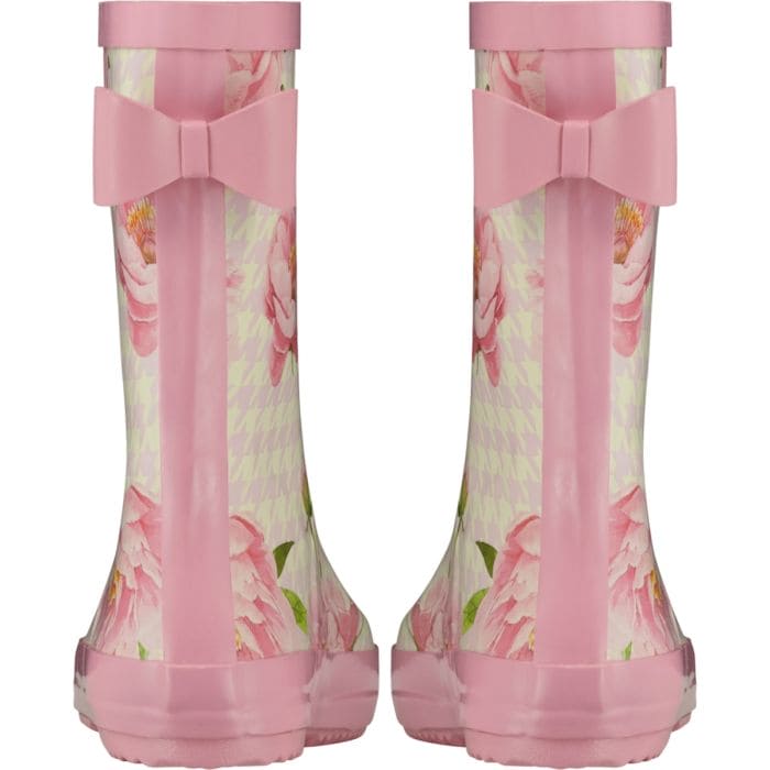 A Dee "SPLASH" Peony Pink Floral Printed Wellies - W235101