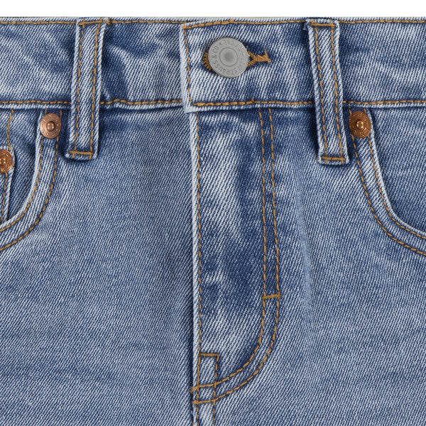 Levi's Girls Denim Roll Cuff Shorts - 4EH272-MDW