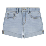Levi's Girls Denim Roll Cuff Shorts - 4EH272-L9T