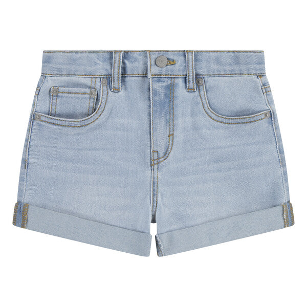Levi's Girls Denim Roll Cuff Shorts - 4EH272-L9T