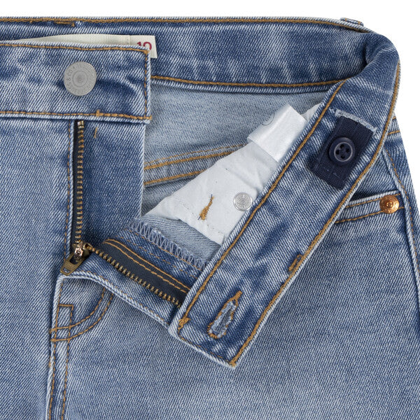 Levi's Girls Denim Roll Cuff Shorts - 4EH272-MDW
