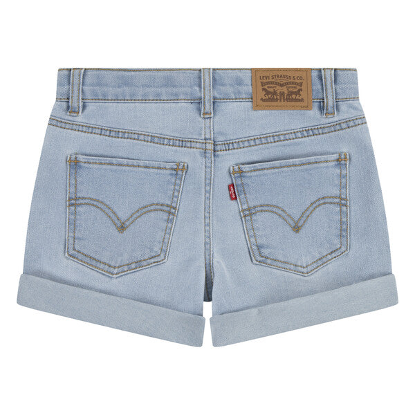 Levi's Girls Denim Roll Cuff Shorts - 4EH272-L9T