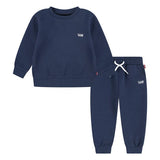Levi's Navy Crew Sweatshirt & Joggers Set - 6EM676-C8D