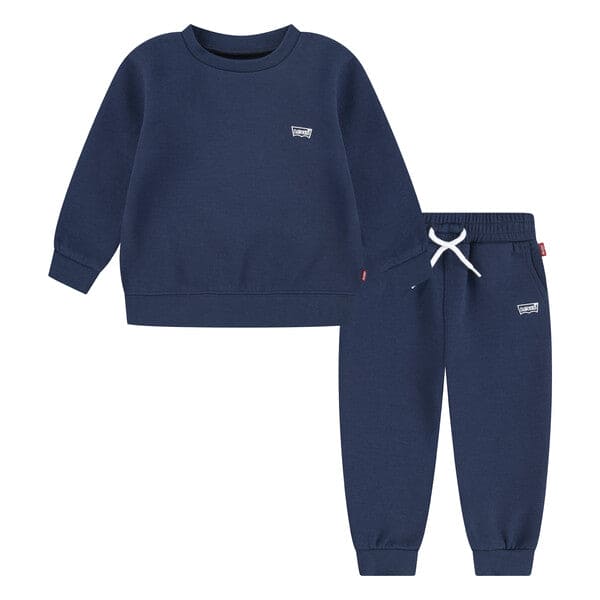 Levi's Navy Crew Sweatshirt & Joggers Set - 6EM676-C8D