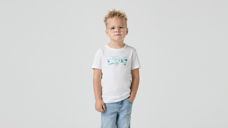 Levi's White "Crashing Waves" T-shirt - 8EM650-W1T