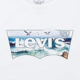 Levi's White "Crashing Waves" T-shirt - 8EM650-W1T