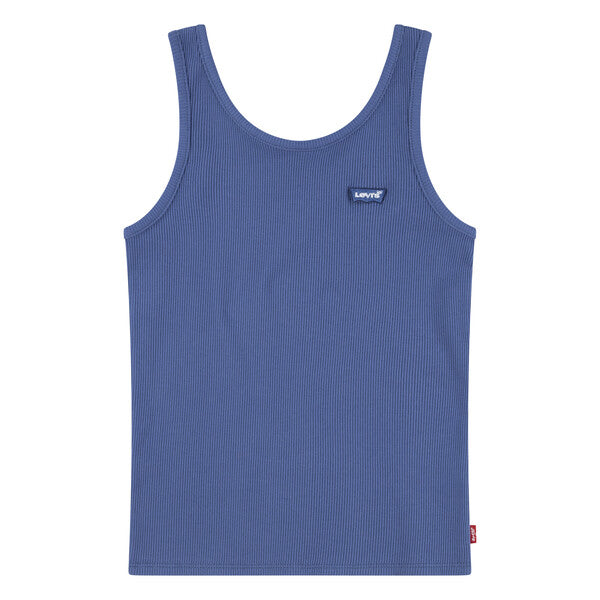 Levi's Girls Chest Logo Ribbed Tank Vest Top - Tru Navy - 3EK116-U69