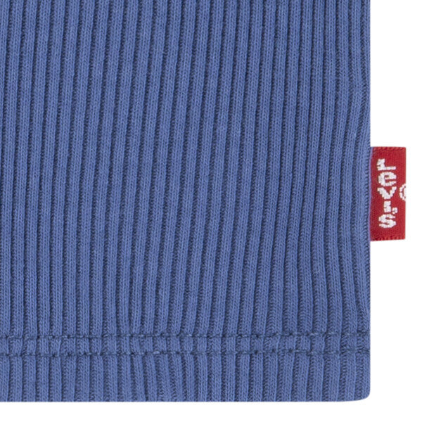 Levi's Girls Chest Logo Ribbed Tank Vest Top - Tru Navy - 3EK116-U69