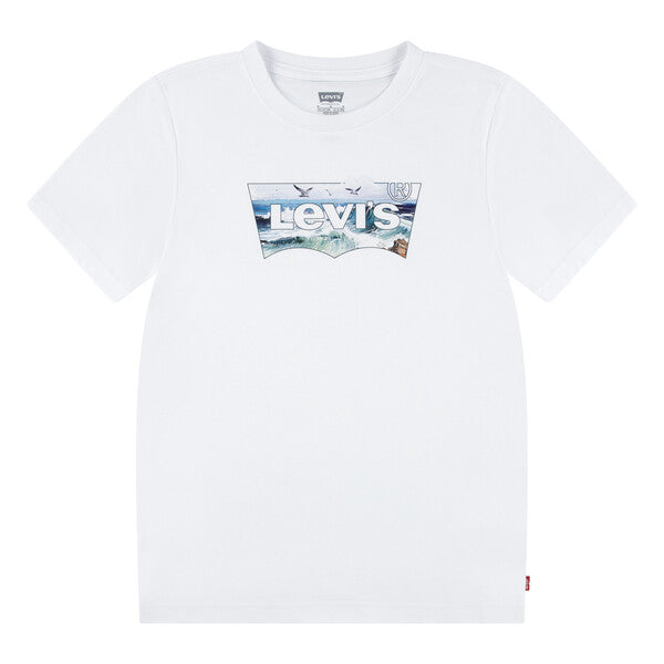 Levi's White "Crashing Waves" T-shirt - 8EM650-W1T