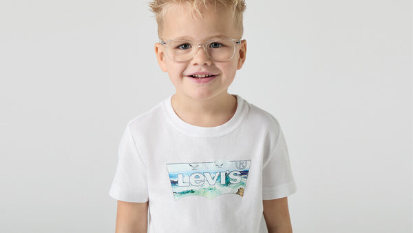 Levi's White "Crashing Waves" T-shirt - 8EM650-W1T