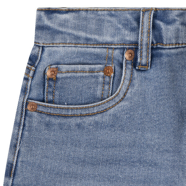 Levi's Girls Denim Roll Cuff Shorts - 4EH272-MDW
