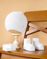 Leo King Boys White Boat Hat And Booties