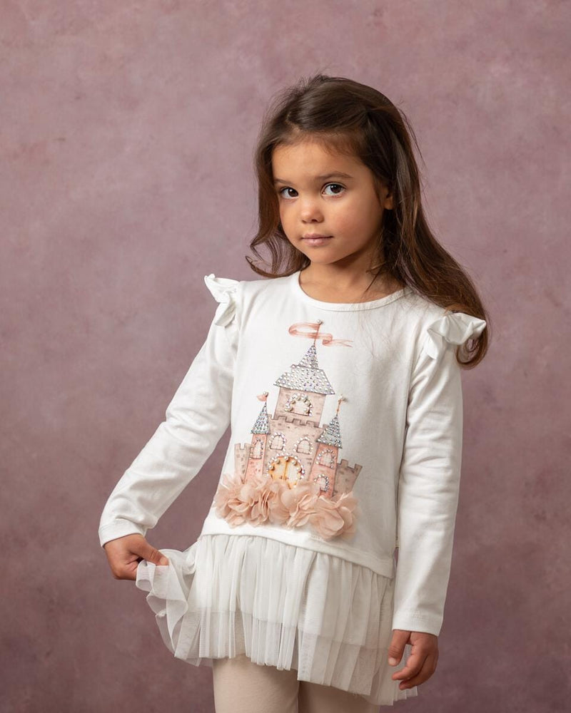 Caramelo Kids Diamante Castle Leggings Set - 011477 - Mink