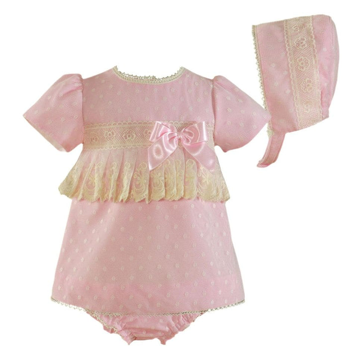 Miranda Stunning Three Piece Dress Set With Lace 0028