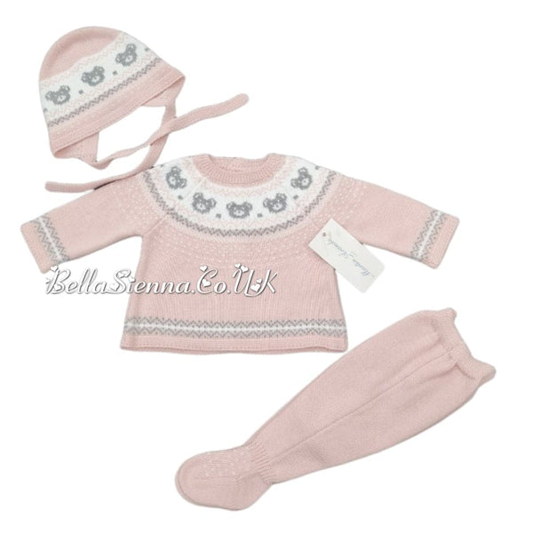 Martin Aranda Pink Teddy Bear 3 Piece Set - Winter - 004-10066