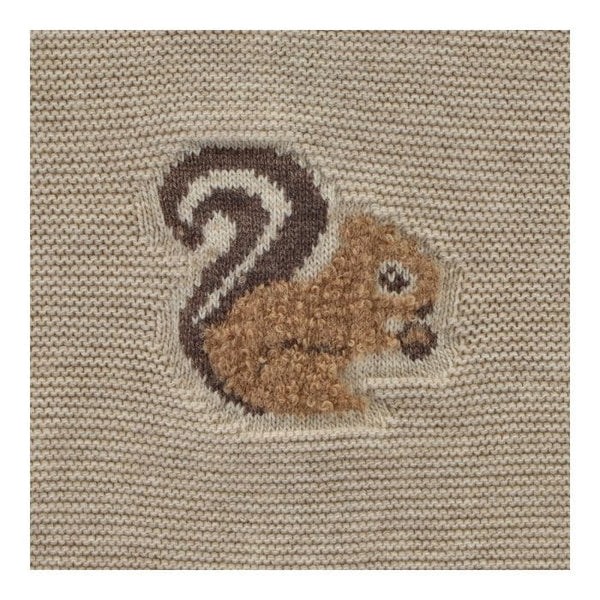 Martin Aranda Unisex Biscuit/Beige Knitted 3 Piece Squirrel Set - Winter  - 004-11069
