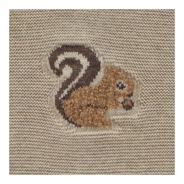 Martin Aranda Unisex Biscuit/Beige Knitted 3 Piece Squirrel Set - Winter  - 004-11069