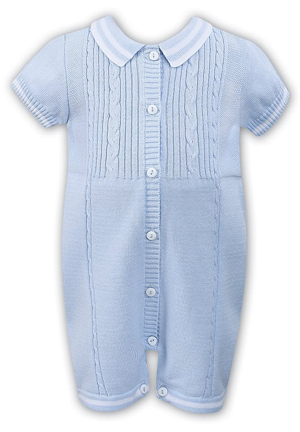 Sarah Louise Knitted Summer Romper For Baby Boys 008082
