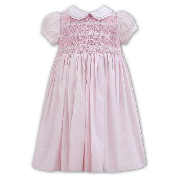 Sarah Louise Pink Smocked Dress - 011107