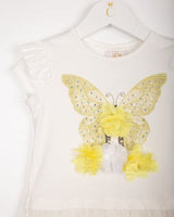 Caramelo Kids Lemon Butterfly Legging Set - Style number: 011444B