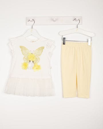 Caramelo Kids Lemon Butterfly Legging Set - Style number: 011444B