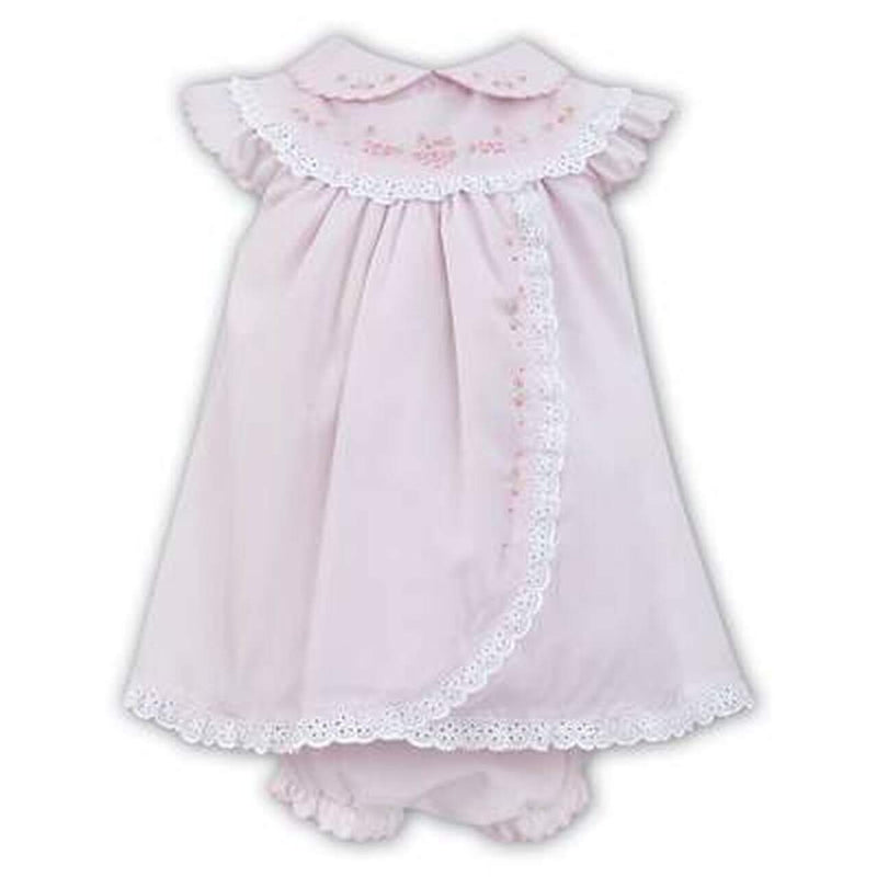 Sarah Louse Pink Embroidered Dress Set 011457