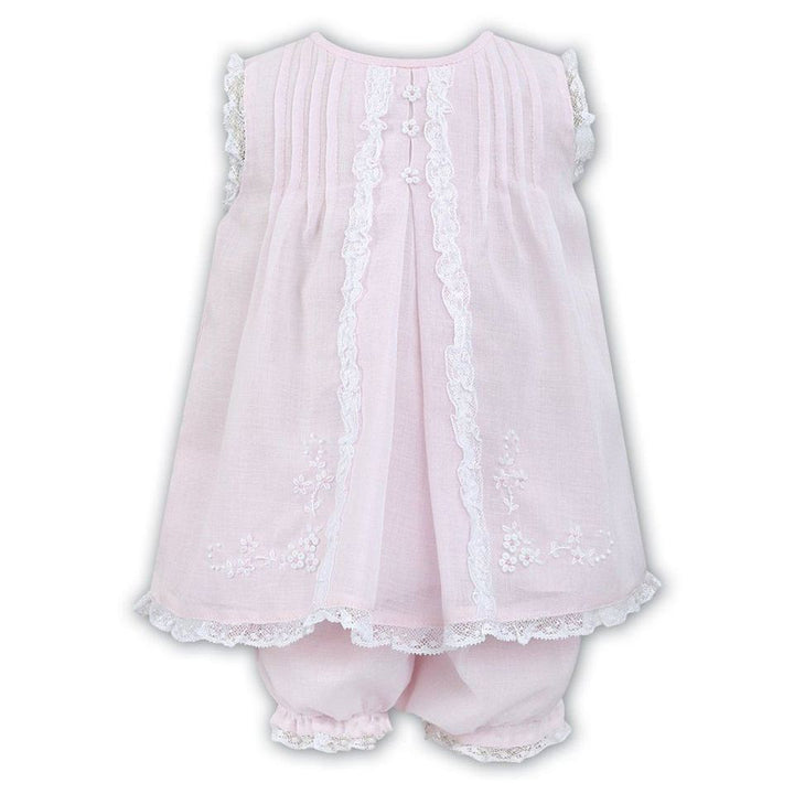 Sarah Louise Pink Baby Dress Set 011463